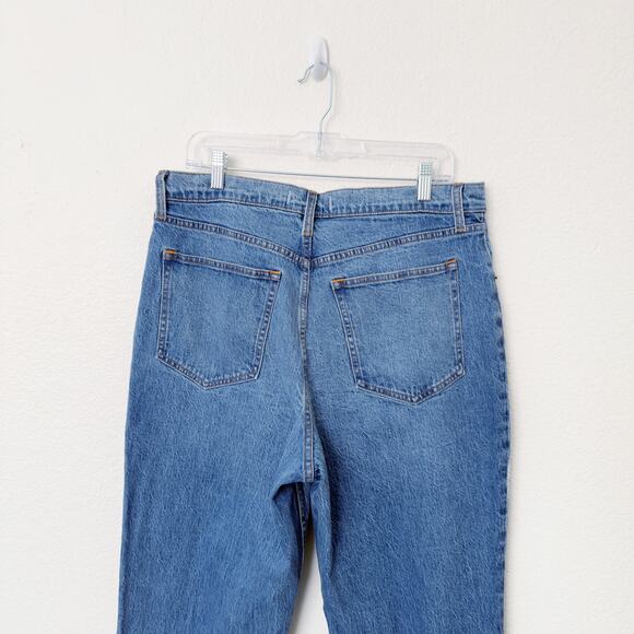 [Abercrombie & Fitch] High Rise The 90s Straight Medium Tonal Jeans NWT Sz 32 14 - Picture 5 of 11